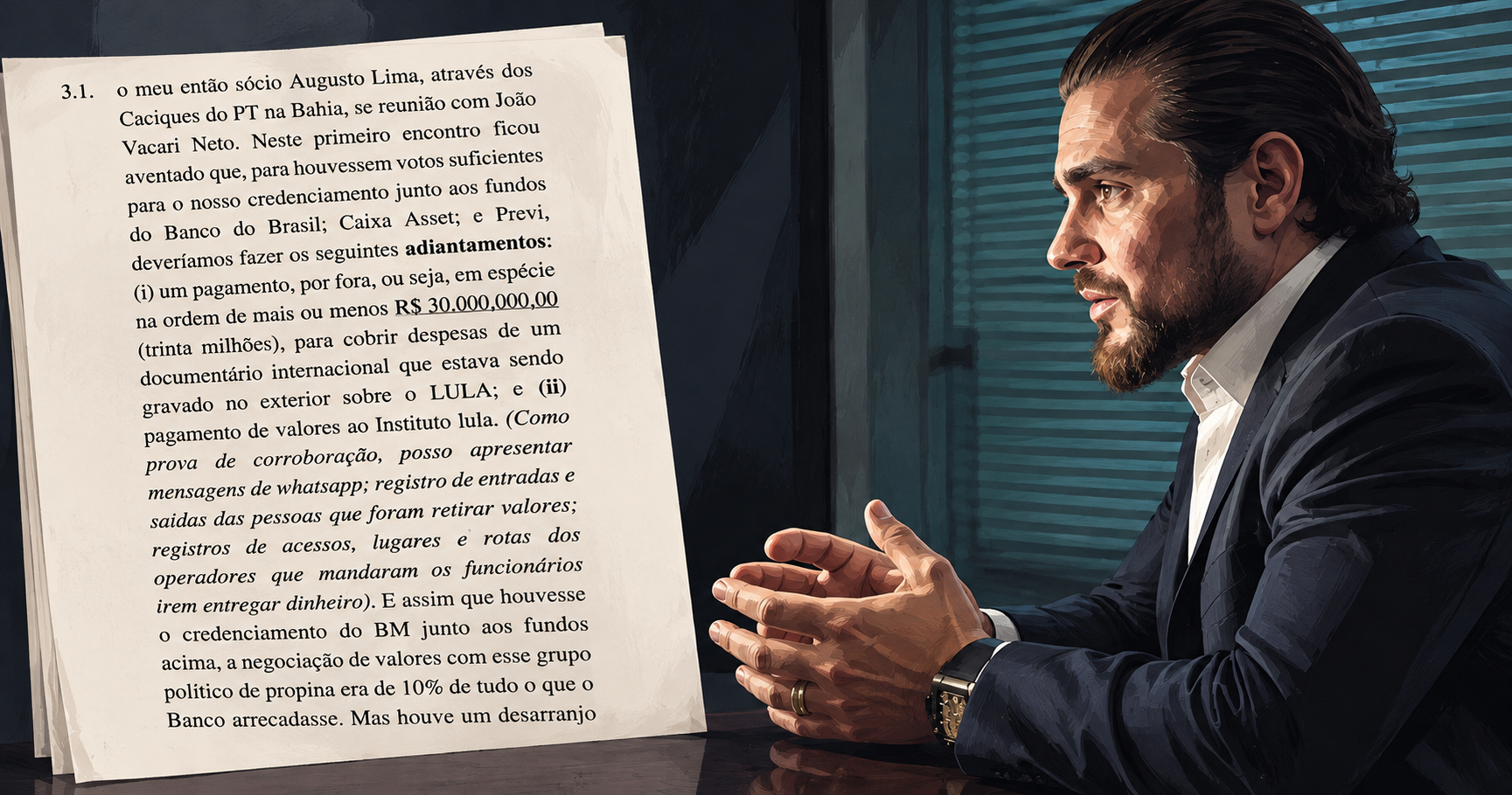 Vorcaro diz ter pago R$ 30 milhões por fora a filme sobre Lula para acessar fundos de pensão. Veja o que o banqueiro do Master relata à PGR.